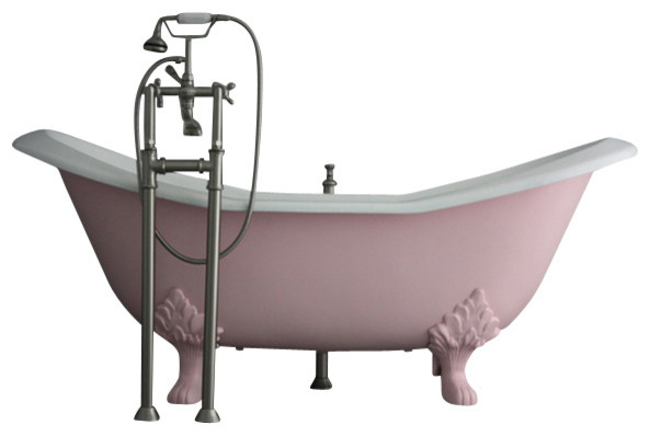 The Mount Grace 73" Long Cast Iron Tub Package