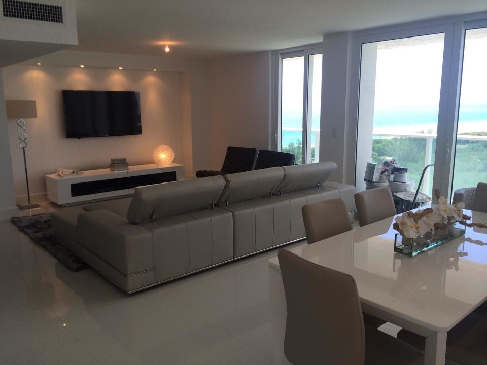 White Concept Condo with Ocean View - Sunny Isles, FL