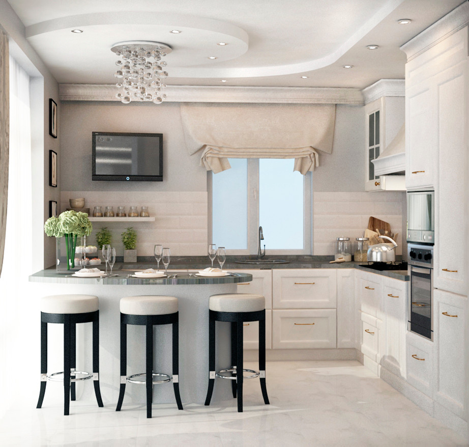 Интерьер гостиной для загородного дома