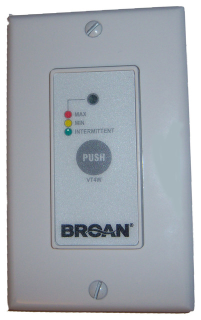 Broan VT4W 3-Mode Wall Control for HRV90H and ERV90HC
