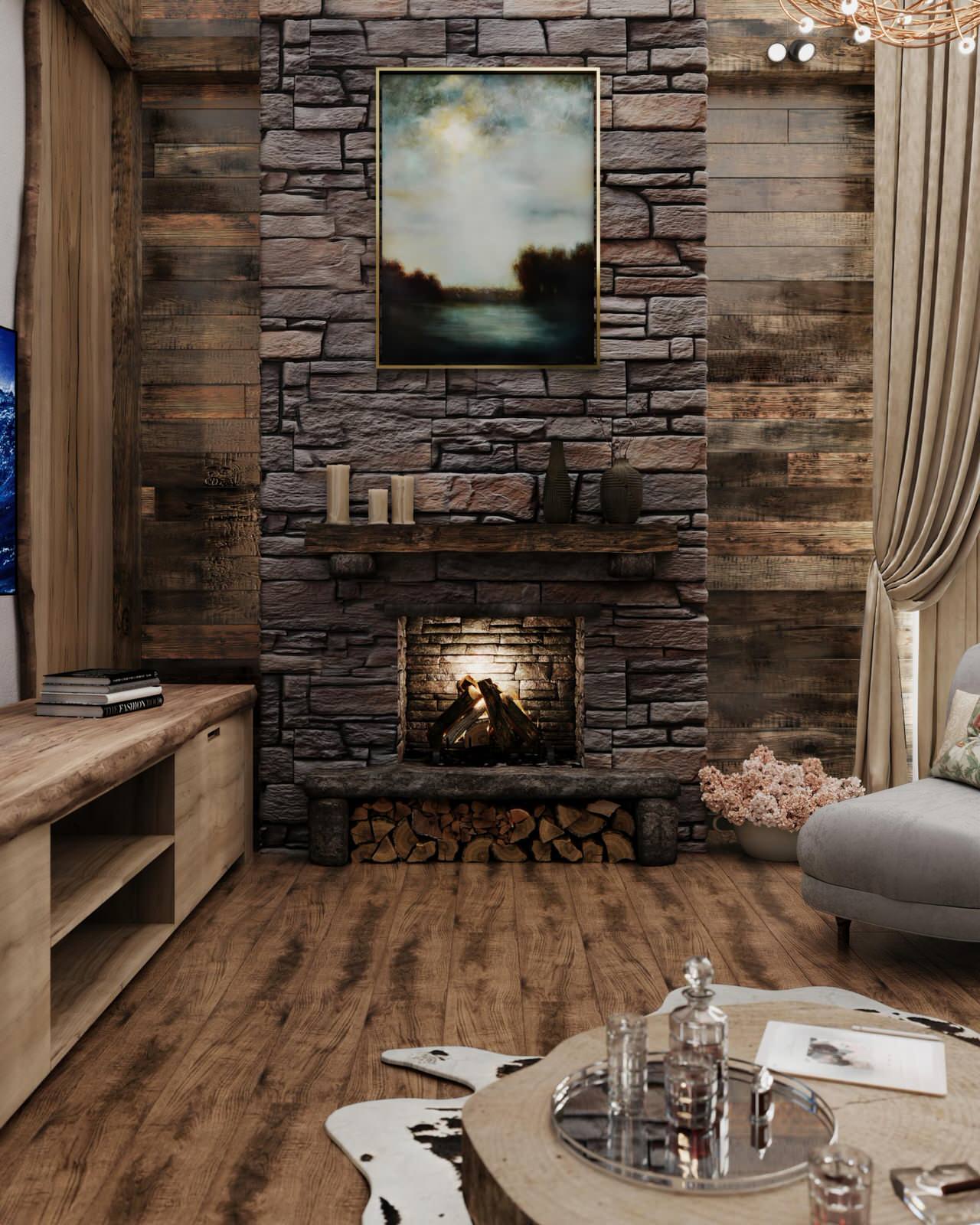 Интерьер дома в КП "Лагри Парк"