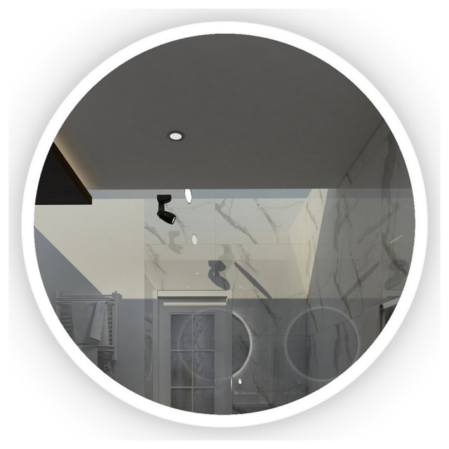 Orbit Round Led Mirror Modern Bathroom Mirrors By Ketcham Medicine Cabinets