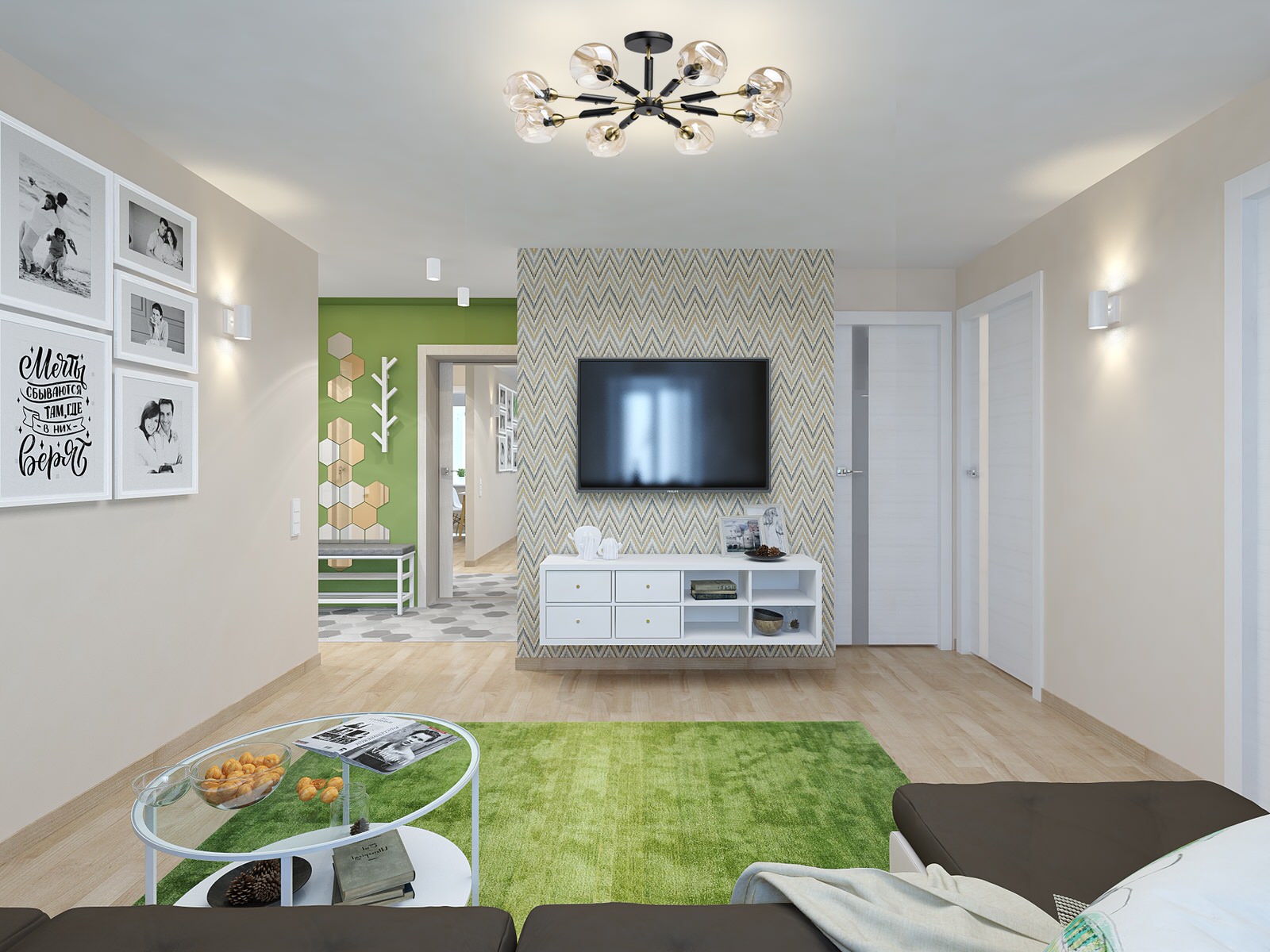 Квартира с перепланировкой для молодой семьи