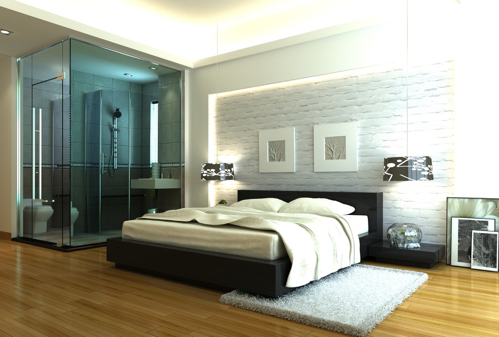 Славянка в спальне