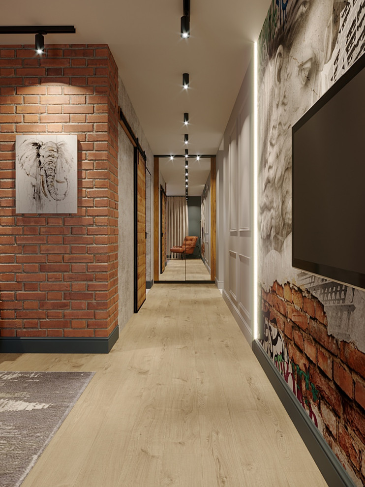 Коридор в стиле лофт