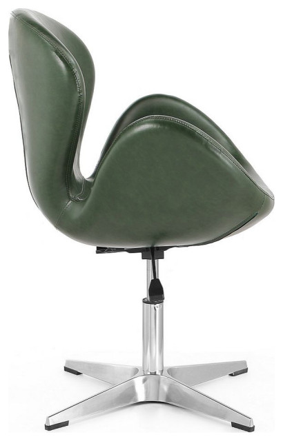 Raspberry Rounded Chairs Manhattan Comfort Raspberry Wool Blend Adjustable Swivel Chair, Set of ...