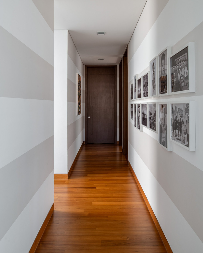This is an example of a contemporary hallway in Singapore.