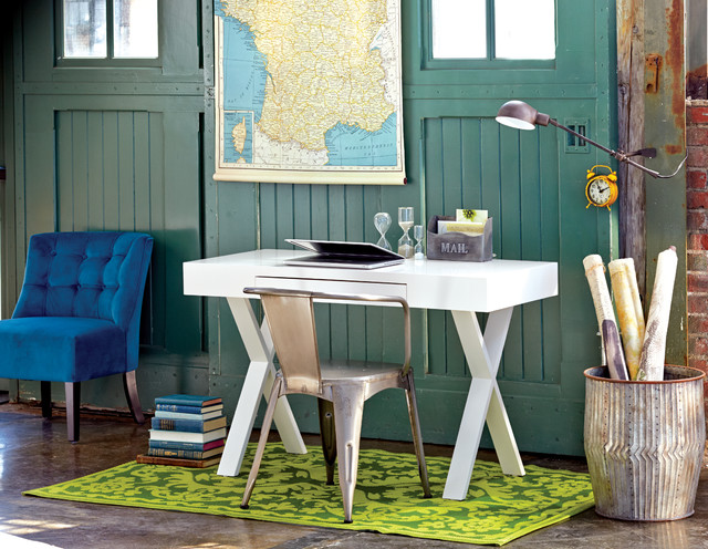 Smart & Stylish Home Office transitional-home-office