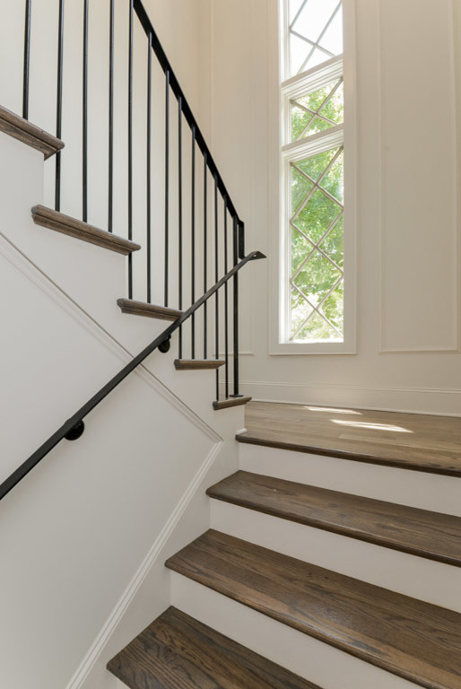 This is an example of a traditional staircase in Nashville.