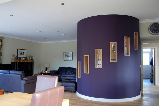 Self Build SIPS/ Cedar House, Scottish Borders coastal-staircase