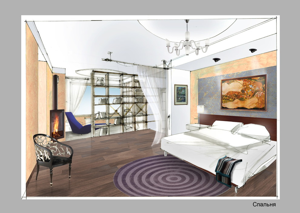 интерьер коттеджа  №2