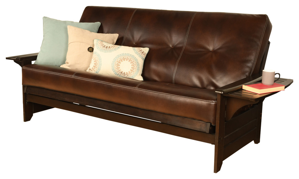 Mesa Frame Futon With Espresso Finish Rustic Futons by Studio