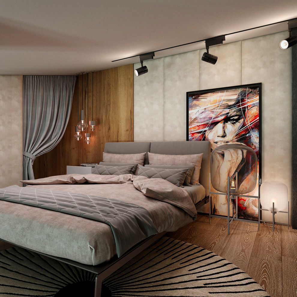 Студия с элементами лофта. Studio with Loft elements for a young family