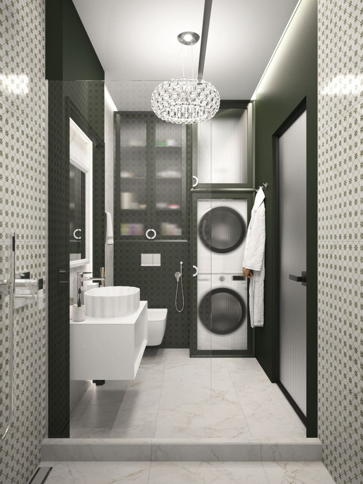 Визуализации спальной и ванной комнат.