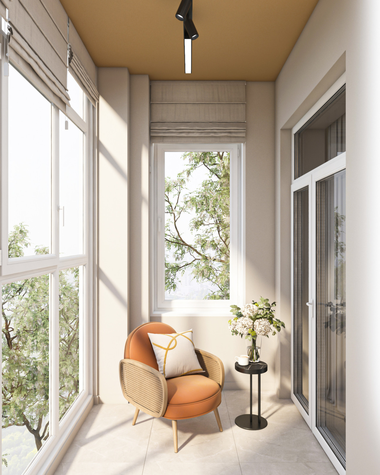 Дизайн двухкомнатной квартиры 65кв.м в центе города для молодой девушки.