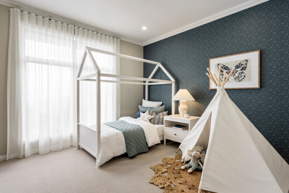 Photo of a transitional kids' room in Sydney.