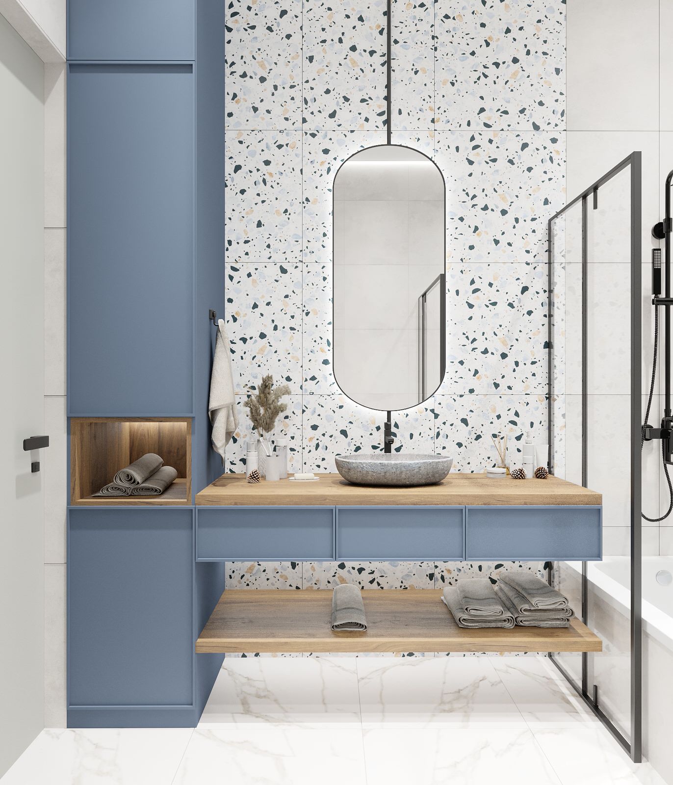 Вид на зону раковины