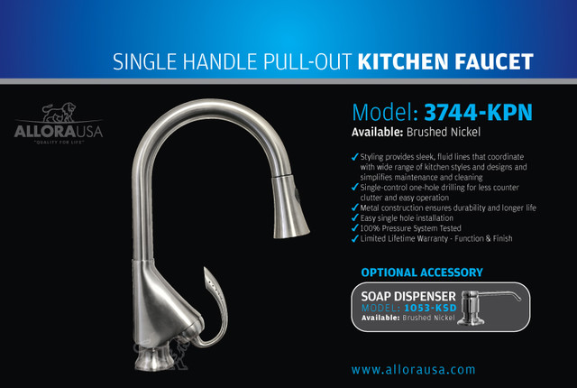 Allora Kitchen Faucet 3744-KPN