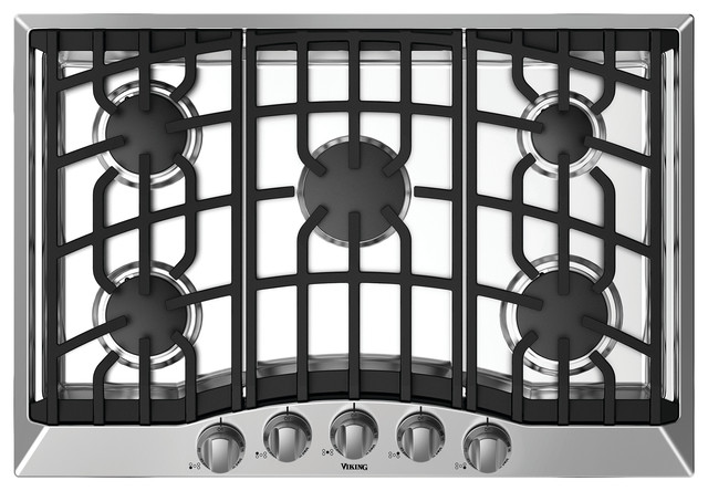 Viking 3 Series 30" Gas Cooktop, Stainless Steel Natural Gas | RVGC3305BSS