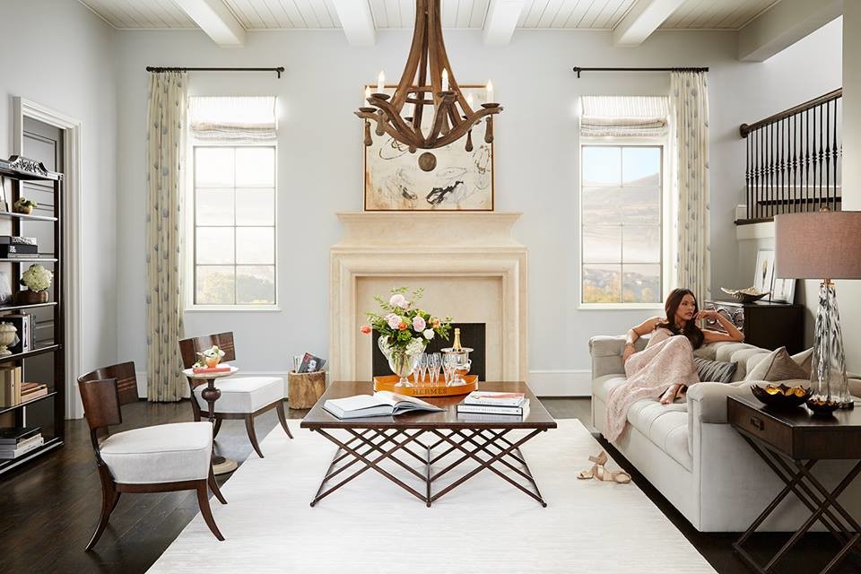 Inspiration for a transitional home design remodel in New York