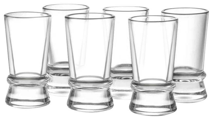 Afina Crystal Shot Glasses 1.5 oz, Set of 6