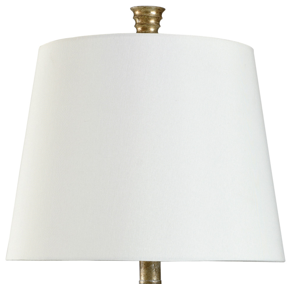 Vintage Gold Table Lamp, Vintage Gold, Whisper White Transitional