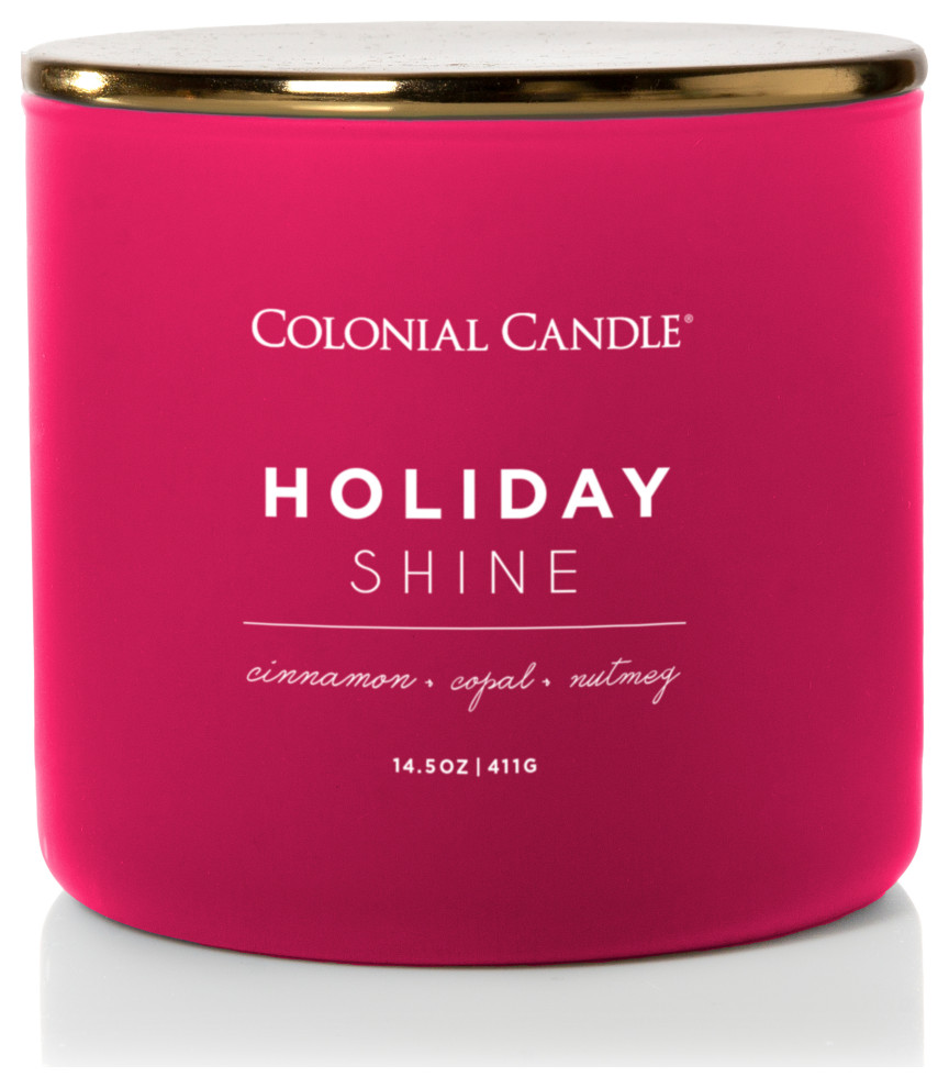 Colonial Candle Scented Jar Candle, Pop of Color, 14.5 oz Modern