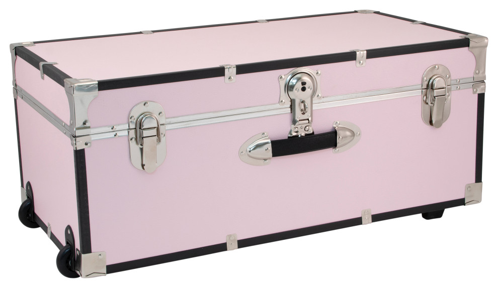 Seward Rover 30" Trunk With Wheels and Lock Transitional Decorative