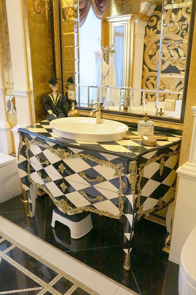 Ванная в стиле Ар-Деко.