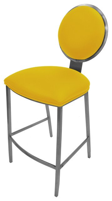 535 Stainless Steel Bar Stool 26" 30" Extra Tall  35", Yellow, 26"