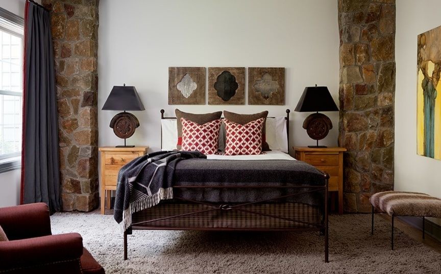 Inspiration for a country bedroom in New York.