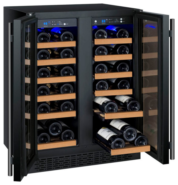 Wine Cooler 15 Flexcount Ii Tru Vino 30 Bottle Dual Zone Stainless Steel Modern Beer And Wine Refrigerators By Usa Beverage Supply Llc Houzz