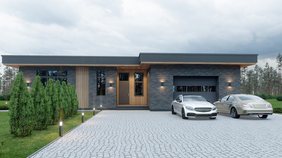 Проект одноэтажного дома в стиле Прерий 230 кв.м