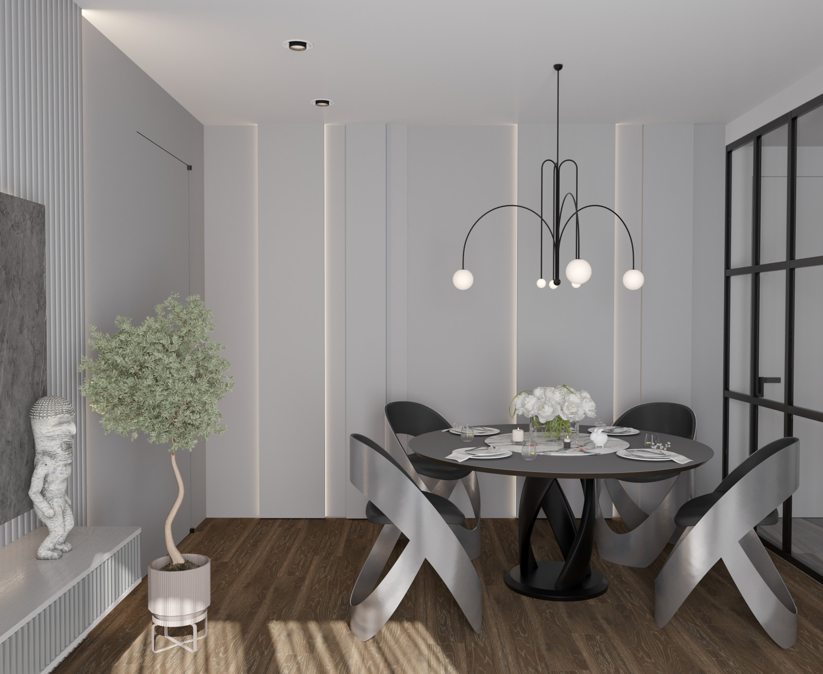 Кухня + Гостиная