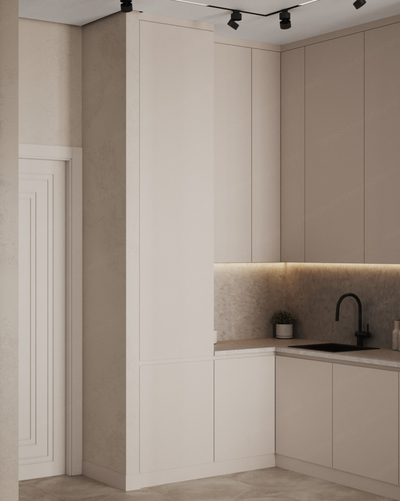 Дизайн проект 1 комнатной квартиры - ЖК Прокшино