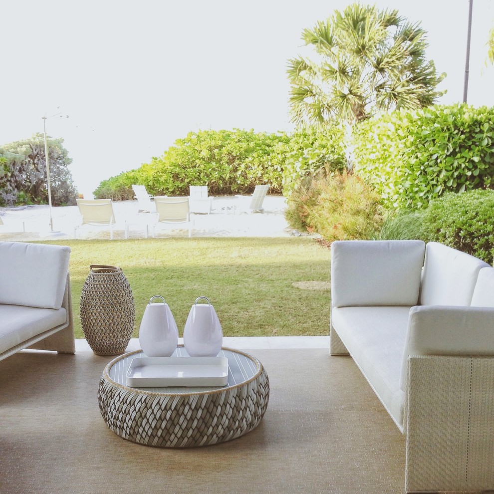 Inspiration for a beach style patio in Other.
