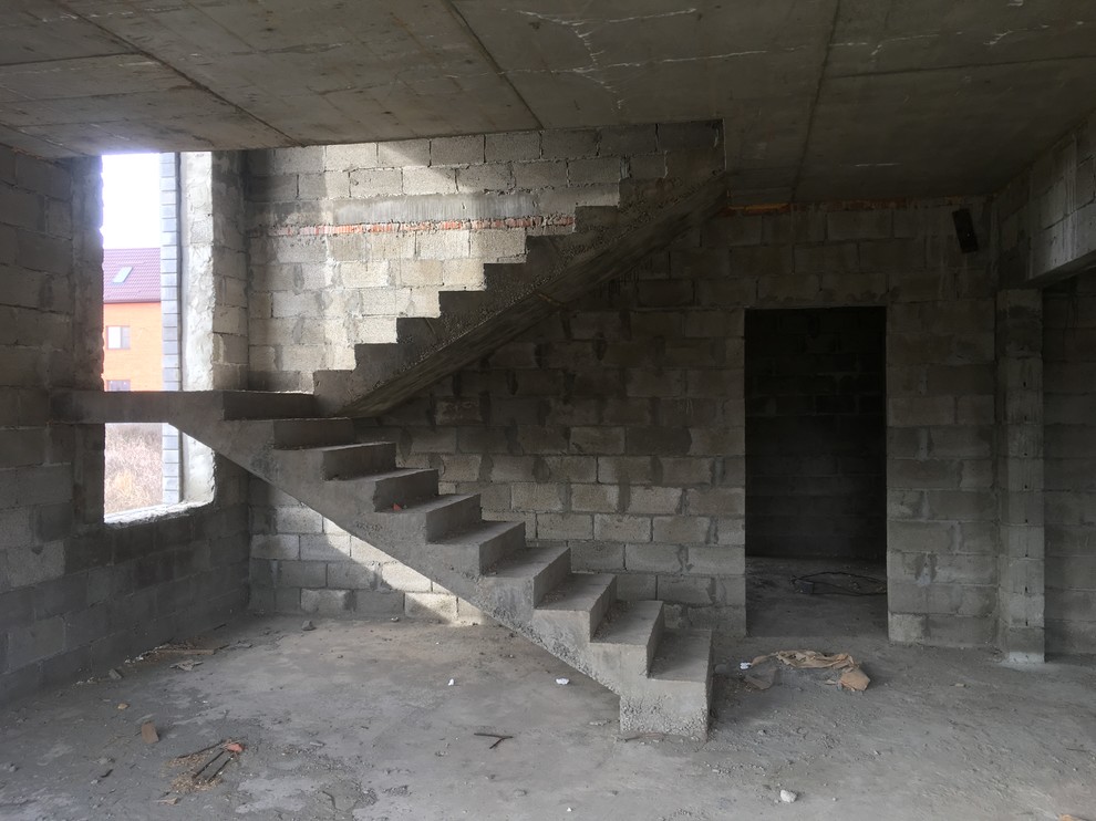 Двухэтажный дом в стиле лофт