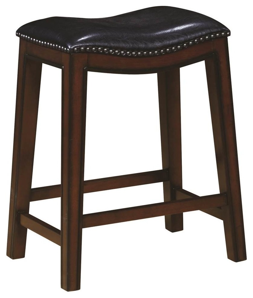Counter Stool in Black - Set of 2 - Transitional - Bar Stools And