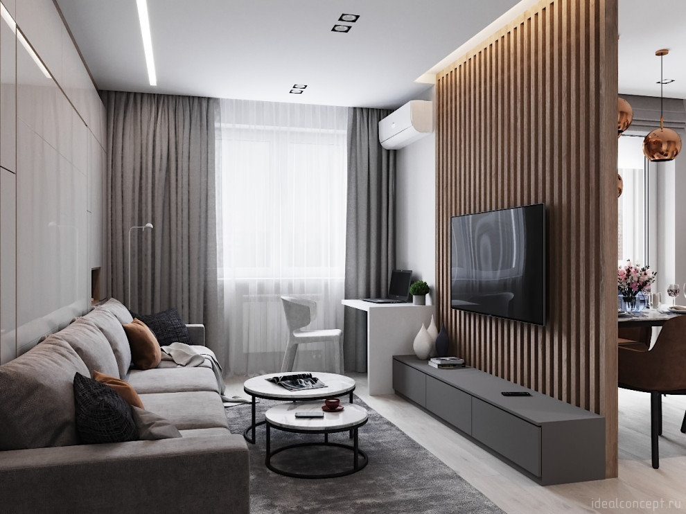 Теплый минимализм в ЖК Кутузов Град-1