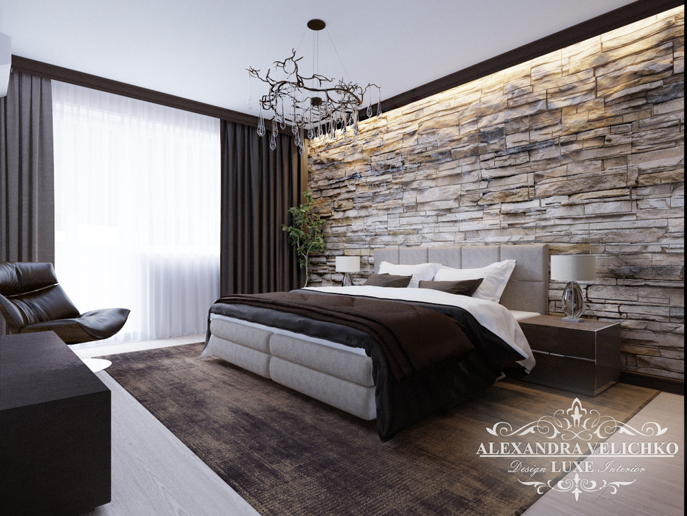 Мужская спальня в Tribeka apatments