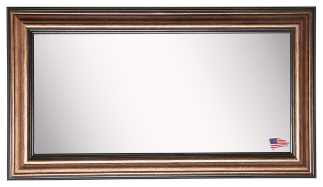 American Made Rayne Canyon Bronze Double Vanity Wall Mirror, 35"x64"