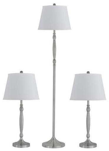 Lamp Package 2 Table and 1 Floor Lamp, 3 Piece Set