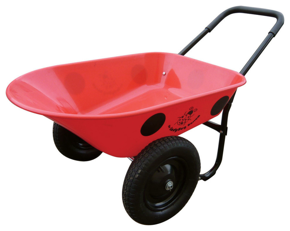 Dual-Wheel Wheelbarrow Garden Cart