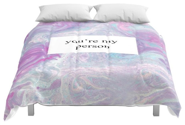 Society6 You Re My Person Comforter Contemporary Comforters