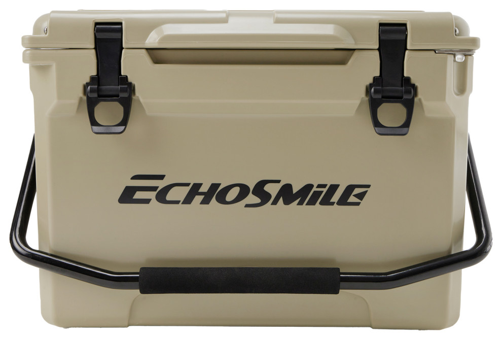 EchoSmile 25 qt. Rotomolded Cooler, Khaki
