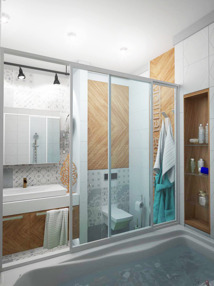 Яркий проект. Квартира 70 м.кв. фьюжн.