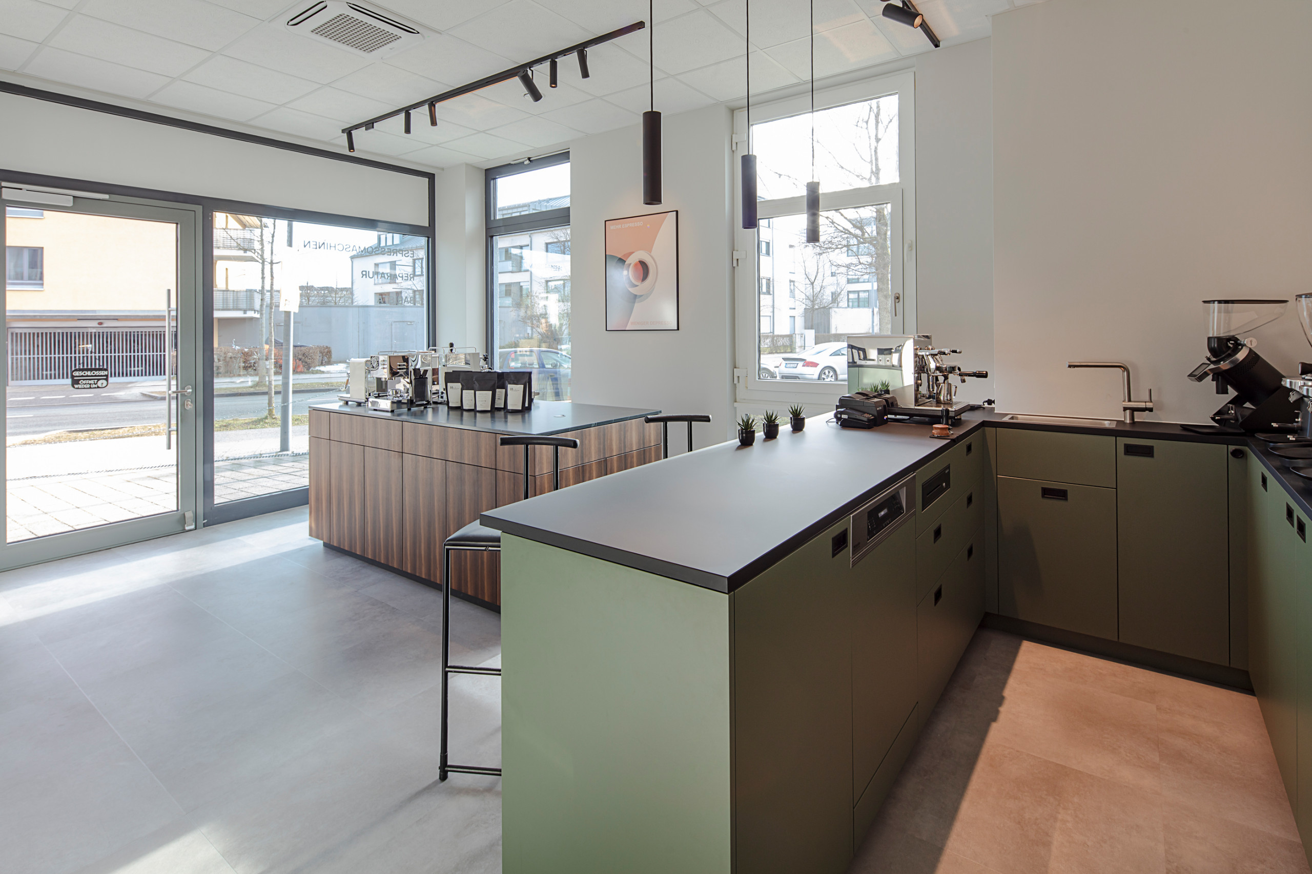 Showroom für Espressomaschinen & Barista in München