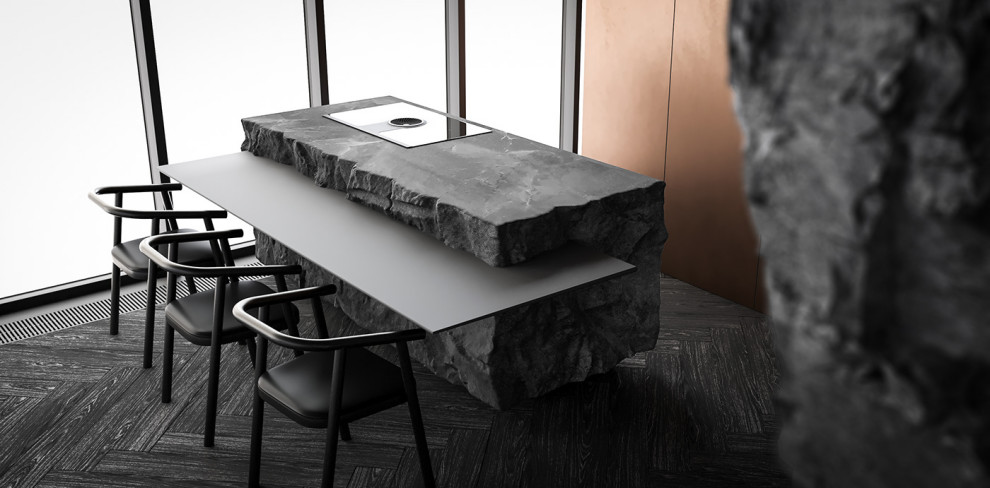 Брутальный интерьер CFAF9F