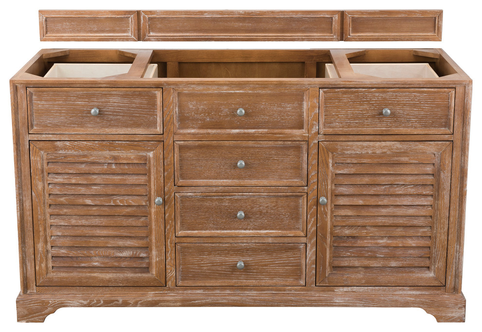 Savannah 60" Single Vanity Cabinet, Driftwood