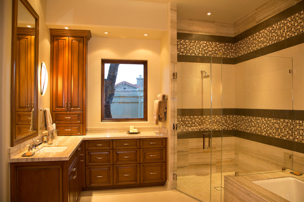 Inspiration for a transitional bathroom remodel in Phoenix